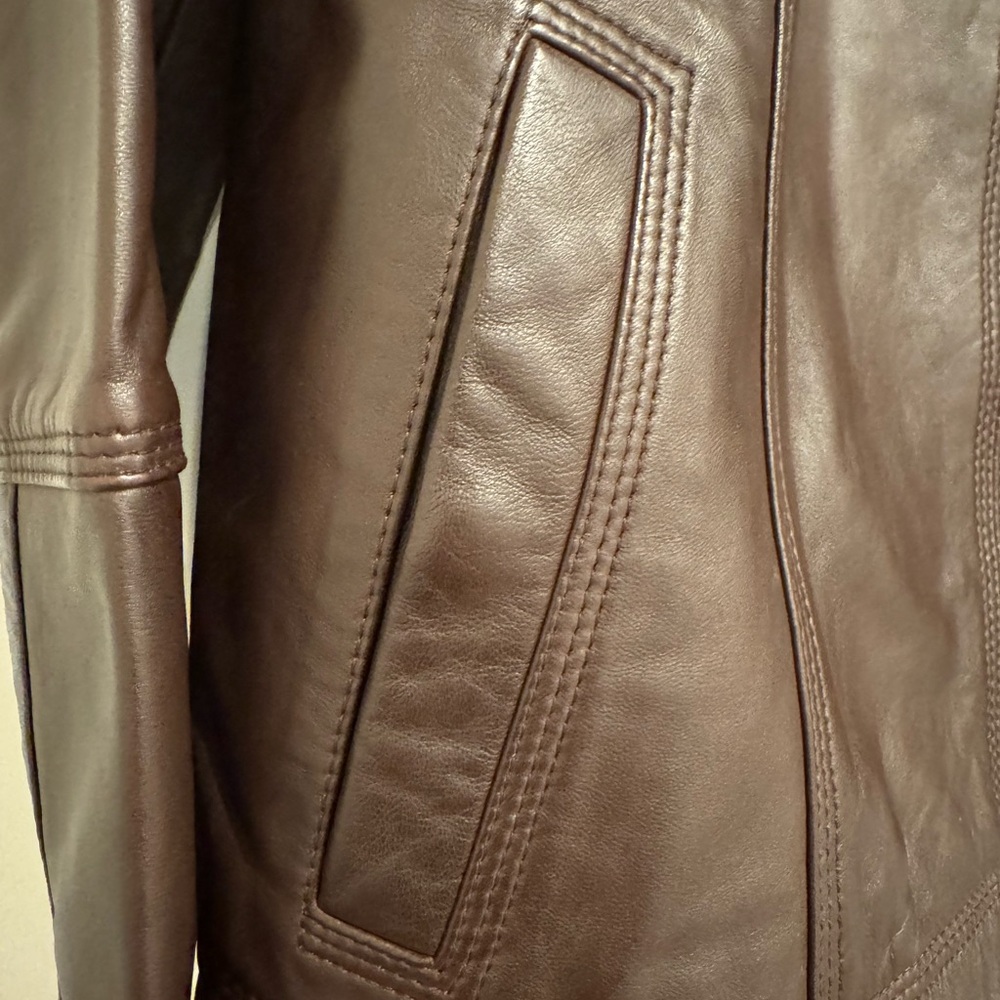 Quince leather jacket brown L - Picture 3 of 9